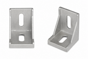25x25 Aluminium T-Slot Corner Bracket 25x25 aluminium T-slot corner bracket for connecting and reinforcing 40 series aluminium extrusion profiles.