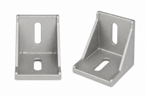 40x40 Aluminium T-Slot Corner Bracket 40x40 aluminium T-slot corner bracket for connecting and reinforcing 40 series aluminium extrusion profiles.